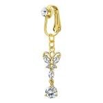 Luxurious Premium Ear & Belly Clip-On Studs - Cross-Border European American Top Selling