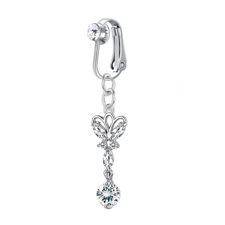 Luxurious Premium Ear & Belly Clip-On Studs - Cross-Border European American Top Selling