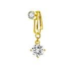 Luxurious European Style Fake Belly Ring - Premium Cross-Border Amazon Temu Navel Jewelry