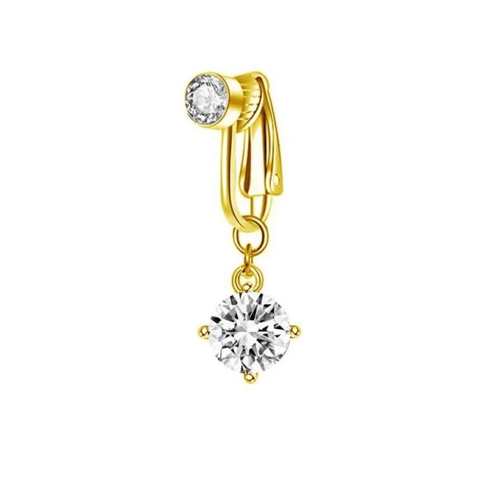 Luxurious European Style Fake Belly Ring - Premium Cross-Border Amazon Temu Navel Jewelry